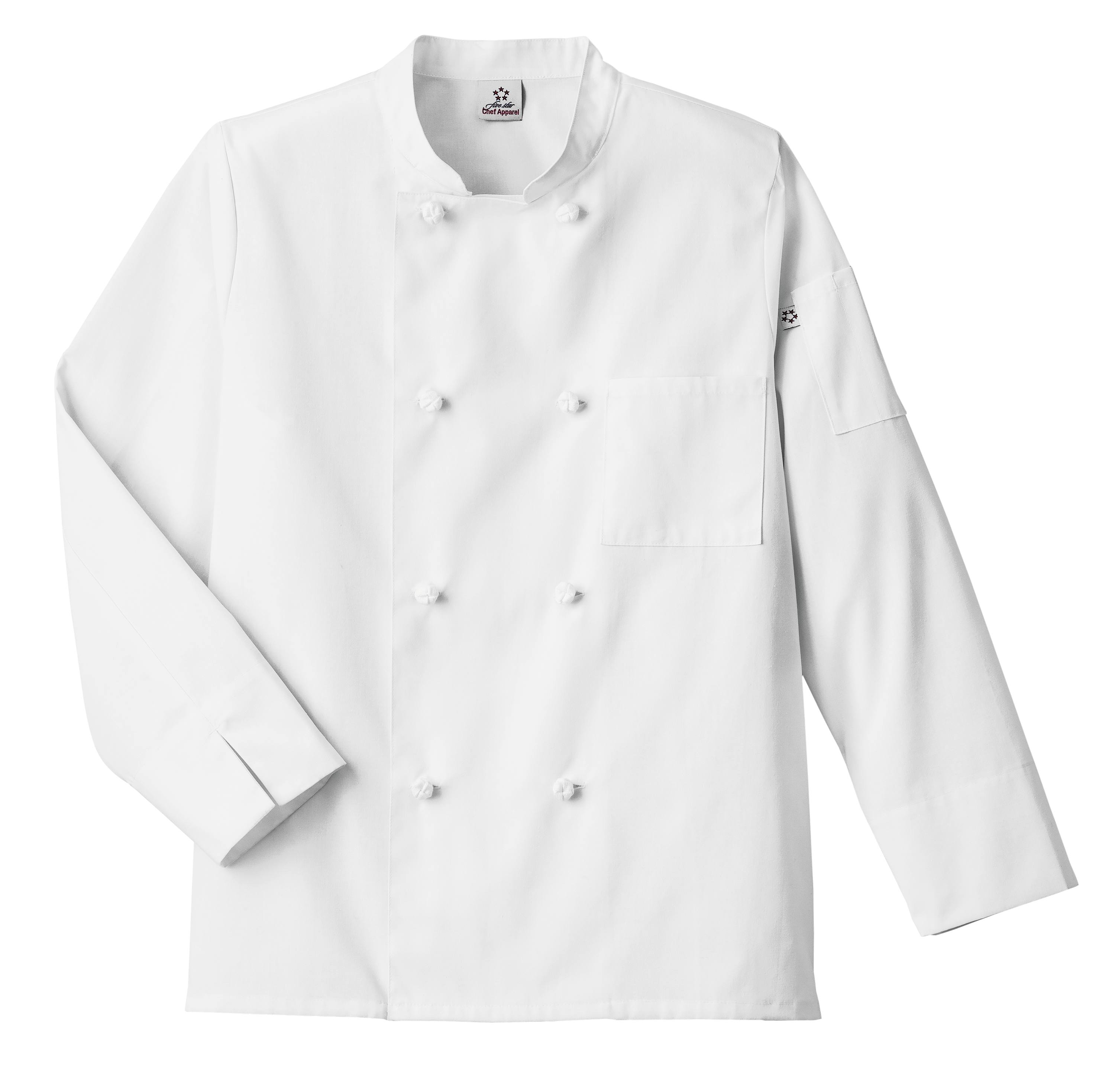 Five Star Knot Button Chef Coat-Five Star