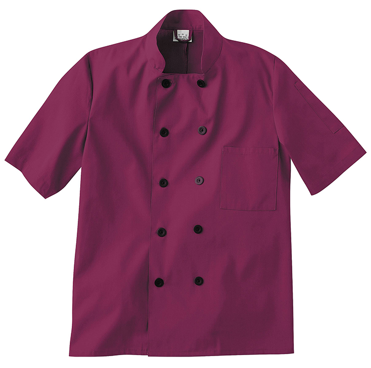 Five Star Short Sleeve Chef Jacket-Five Star Chef