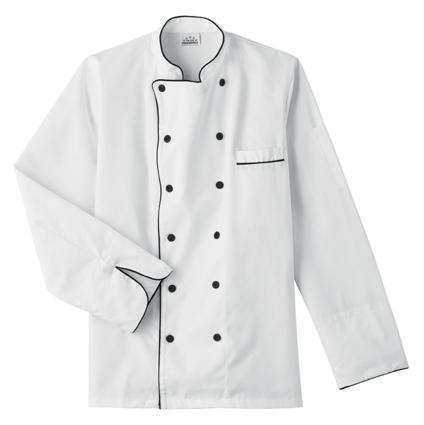 18038 Five Star Women's Long Sleeve Breathable Mesh Back Executive Chef Coat 