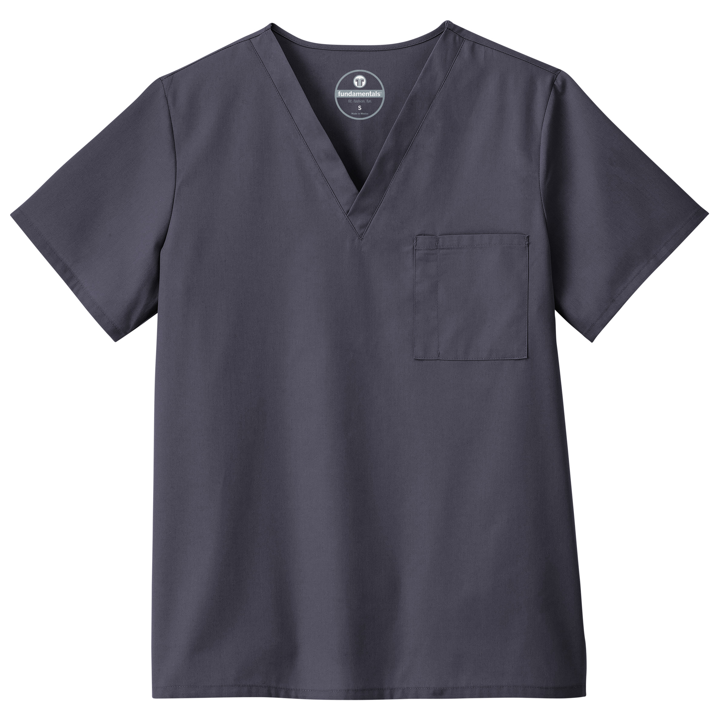 Fundamentals 14900 Unisex One Pocket Breathable Stretch Scrub Top-Fundamentals
