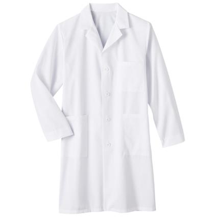40&#34; Meta Unisex Labcoat in White-Meta